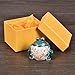 MICG Handmade Blue Fat Frog Trinket Box Wedding Ring Holder Animal Figurine Collectible Table Centerpiece Christmas Gift for Girl