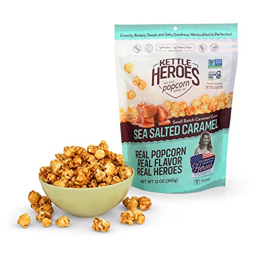 Kettle Heroes, Popcorn Sea Salted Caramel Corn, 12 Ounce Pricepulse