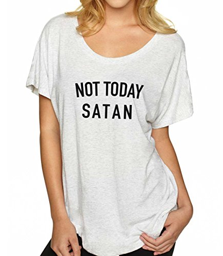 Funny-Womens-T-Shirt-Not-Today-Satan-Shirt-Flowy-Womens-Tee