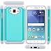for Samsung Galaxy J7 (2015 Version) Case, LK [Shock Absorption] Drop Protection Hybrid Armor Defender Protective Case Cover (Teal)