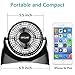 OPOLAR Super Quiet Desk USB Fan, Maximal 40db, Perfect Table Fan, Small Size, 2 Speeds, 360° Rotating Free Adjustment Personal Fan for Home,Office and Dorm-White