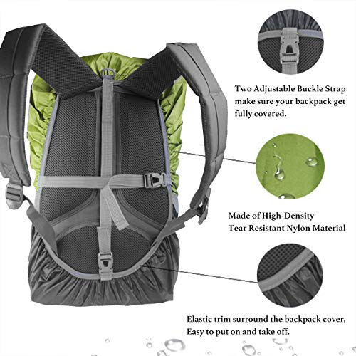 image for Frelaxy Hi-Visibility Backpack Rain Cover 100% Waterproof Upgraded Ult