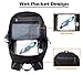Venture Pal 35L Large Lightweight Packable Hiking Backpack with Wet Pocket & Shoes Compartment Travel Backpack & Day Backpack for Women Mens(Black)