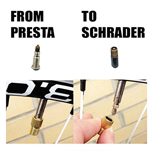 BASEEING Bike Valve Adapter Bicycle Tire Valve Converter Copper Valve