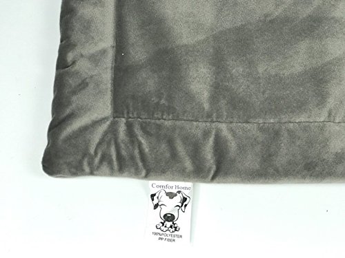 Christmas Indoor and Outdoor Sleeping Dog Bed Mat Soft Velvet Anti-slip Machine Washable Pad by ComforHome Dark Mocha 40" x 27"