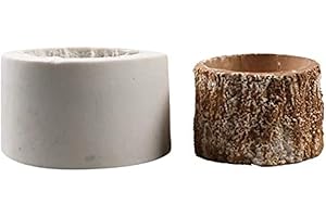 NINEXY Tree Stump Flower Pot Silicone Mold for Epoxy Resin Concrete Succulent Planter Clay Cement Mould Candle Holder Mold