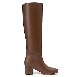 Athlefit Knee High Boots Women Chunky Block Heel