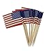 Bilipala American Flag Cupcake Toppers Picks for Party Decorations Supplies, Toothpick Flags, 150 Counts