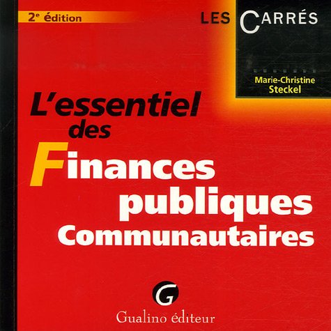 L' essentiel des finances publiques communautaires
