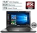 Lenovo 15.6'' HD LED Signature Laptop PC, AMD Quad-Core FX-7500 8 GB RAM, 1 TB HDD, DVD +/- RW, Bluetooth, HDMI, Dolby Audio, Windows 10-Black (Renewed)