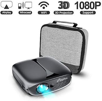 Amazon Com 3d Mini Projector Elephas 100 Ansi Lumen Wifi Dlp Portable Pico Video Projector For Android Smart Phone Supports Hdmi Usb Youtube Koala Ideal For Outdoor Movie Night Party Electronics