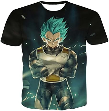 Men Dragon Ball Z 3D Print Son Goku Vegeta Bodybuilding T Shirt