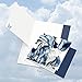 The Best Card Company - 10 Boxed Note Cards with Flowers - Blank Assorted Floral Notecards Bulk (4 x 5.12 Inch) - Iridescent Iris MQ4949OCB-B1x10