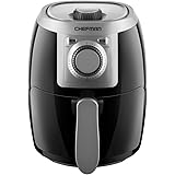 Chefman TurboFry 2 Quart Air Fryer, Personal Compact Healthy Fryer w/ Adjustable Temperature Control, 30 Minute Timer and Dis