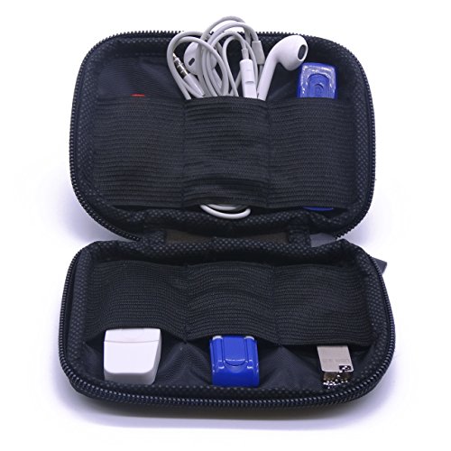 Maveek USB Flash Drives Storage Bag Protection Bag Carrying Case with Premium Quality Padded Protection for Flash/Key Drives - Black