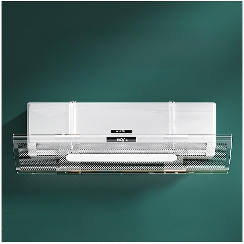 Deflector Ajustable para Aire Acondicionado Transparentes de PET - Accesorios de Ventilación Anti-Soplo Directo para Aire Acondicionado de Pared en Hogar y Oficina