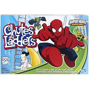 Hasbro Gaming Marvel Spider-Man Web Warriors Chutes & Ladders Game