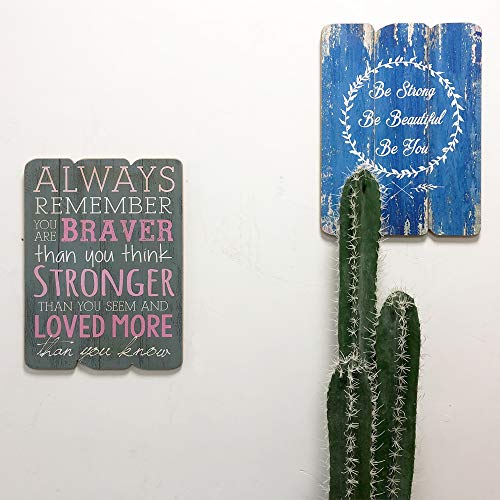 MODE HOME 11.81"X15.75" Decorative Wooden Wall Signs Vintage Wooden Wall Plaque Signs With Quotes Sayings (ALWAYS REMEMBER)