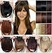 Lady Clip-on False Bang Neat Fringe Hairpiece Hair Extensions Headwear Pp01 (dark brown)