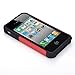 Pasonomi iPhone 4 Case-Premium Heavy Duty Hybrid Shockproof Durable Bumper Armor Cover for Apple iPhone 4S/4(Red)
