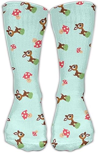 Novelty Deer Elk Animal Girls Dress Socks Womens Crew Socks