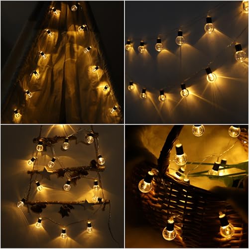 A.bigwhale String Lights Battery -20 LED Fairy Lights with Timer, Warm White Mini Bulb Fairy Lights for Indoor, Bedroom, Party, Christmas, Wedding, Led Battery Christmas Decorations