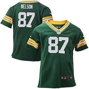 NIKE Jordy Nelson Green Bay Packers NFL Toddler Green Home on-Field Jersey 51ojf1JeHrL