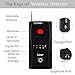 AGPtek CC308 Anti-Spy Signal Bug RF Detector Hidden Camera Laser Lens GSM Device Finder - Mute Vibration + Beep + LED indicator , Earphone and Charger included
