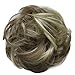 CAISHA Synthetic Fiber Hairpiece Scrunchie Scrunchy Updo Slightly Wavy Brown Blond Mix G38B
