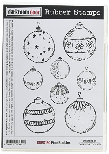 Darkroom Door Fine Baubles Cling Stamps, 7"X5"