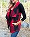 Nulibenna Womens Casual Lapel Open Front Sleeveless Plaid Vest Cardigan Coat with Pocket Outwear