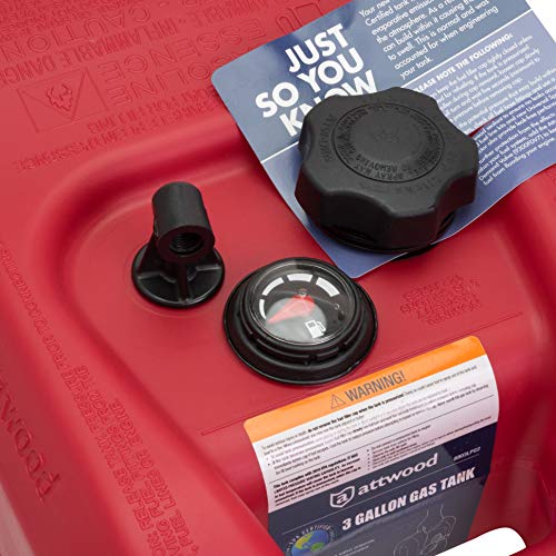 image for Attwood Corporation 8803LPG2 EPA and CARB Certified 3-Gallon Portable 