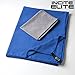 Incite Elite Microfiber Towel with Hand Towel and Bag, X-Large, Blue