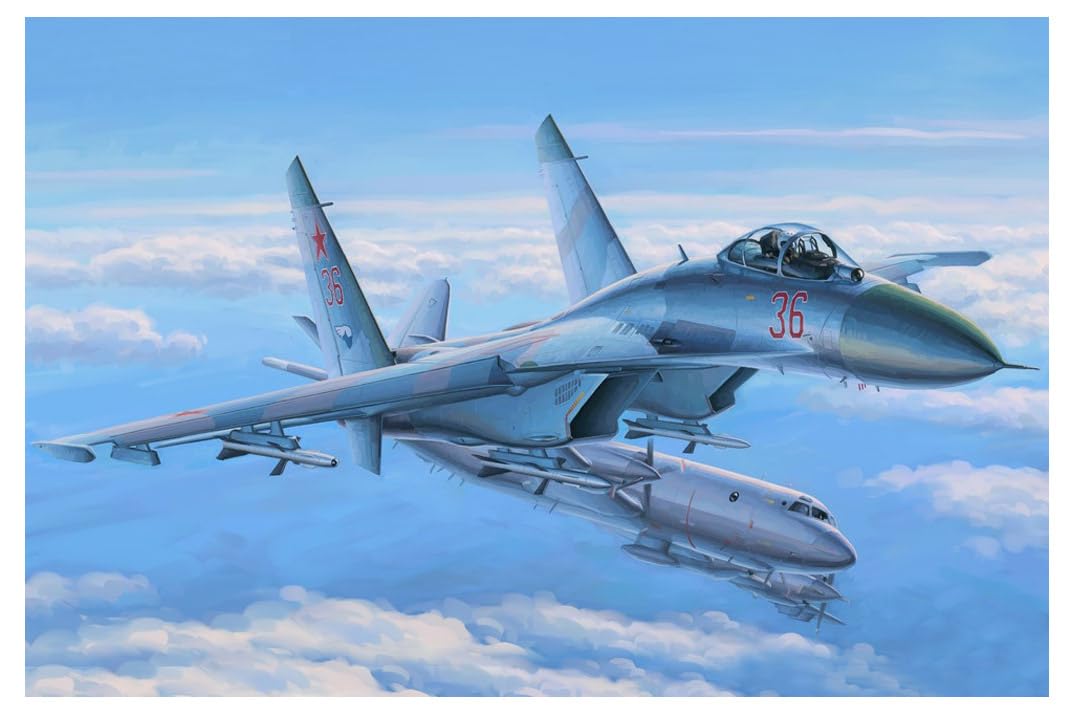 Hobbyboss 81712 "Su-27 Flanker Early Plastic Model Kit, 1:48 Scale