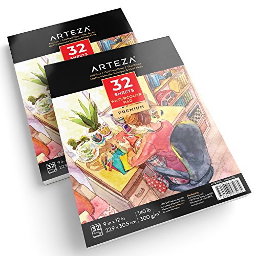 1 Arteza+Watercolor+Sketchbook+Drawing+Sheets