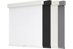 AOSKY 100% Blackout Roller Shades Cordless Blinds for Windows, Free-Stop Shades with Valance, Thermal Insulated Fabric, UV Protection, Natural Woven Blinds for Home and Office (36" W x 72" H, White)