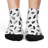 Milr Gile Womens's Sunflower Seed Yummy Crew Socks
