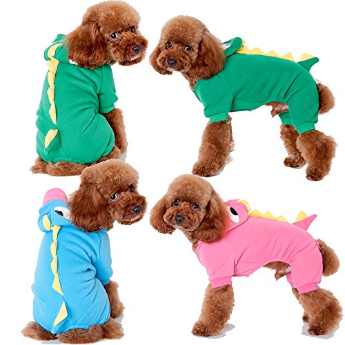 Pet Leso® Dog Puppy Costumes Doggie Cat Jumpsuit Godzilla Apparel Dragon T-rex Dinosaur Raptor Plush Costumes