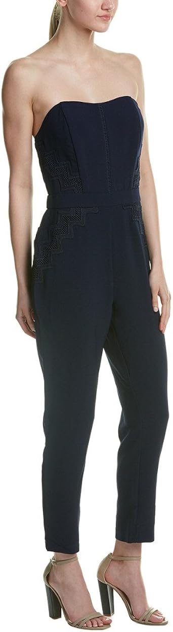 adelyn rae strapless slim leg jumpsuit