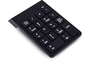 USB Numeric Keypad,18 Key Mini USB2.0 Number Pad Numpad for Laptop Desktop Computer PC Pro,Black