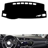 leather dash board cover mat Compatible with Toyota