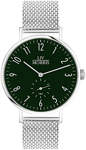 Liv Morris 1963 Model Telesto Bauhaus Style Mesh Low Diameter 41 mm Fine Automatic Clock Mesha Bracelet 316L Stainless Steel Case Sapphire Crystal Men's Watch Automatic mechanical Seagull – Clockwork