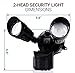 Hyperikon LED Security Light with Motion Sensor, 20W (100 Watt), Outdoor Flood Light Dusk to Dawn, 5000K, Black, IP65