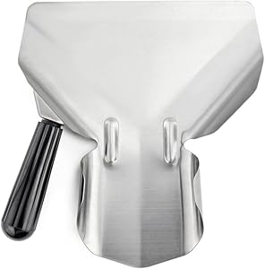 New Star Foodservice 42344 Stainless Steel Commercial French Fry Bagger with Left Handle