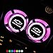 LED Car Cup Holder Lights, Car Logo Coaster with 7 Colors Changing USB Charging Mat, Luminescent Cup Pad Interior Atmosphere Lamp Decoration Light for Chevrolet (2 PCS)