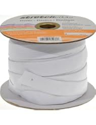 Art and Craft Supply: Stretchrite 3/4-Inch by 30-Yard White Knit Polyester Elastic Spool - Dyno Merchandise