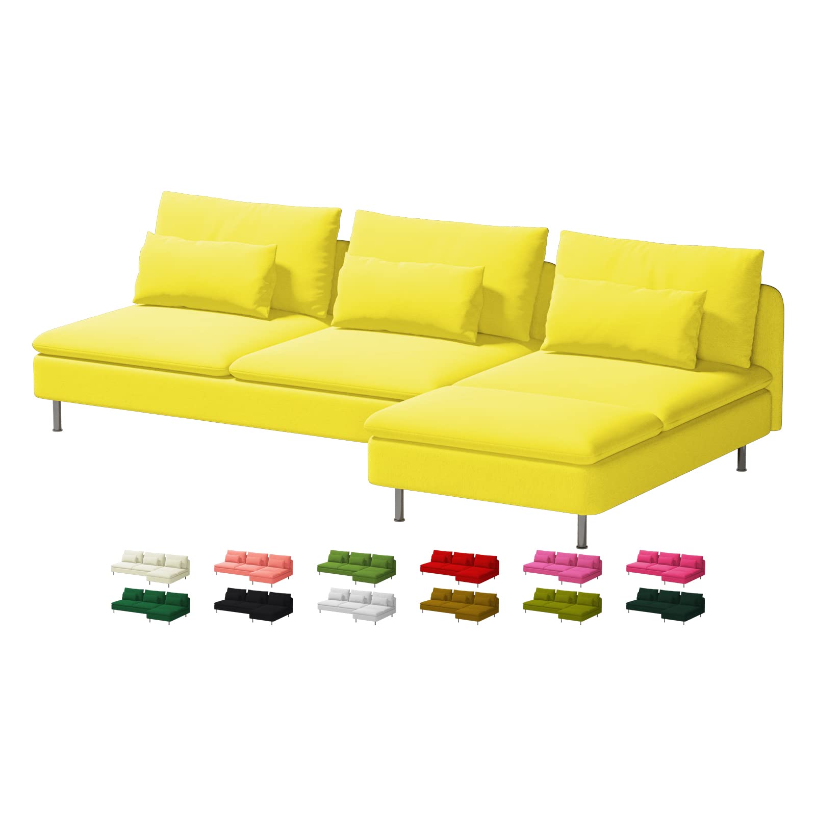 Custom Made Soderhamn Sectional Couch Velvet