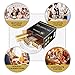 Gold Plastic Plates for Parties -(150 Piece Set), Elegant Disposable Plastic Silverware, Plastic Plates for Wedding, Plastic Dinnerware Set, Heavy Duty Gold Party Plates Forks Spoons Knives Cups Set