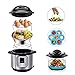 5-Piece Accessories for Instant Pot, ZOUTOG Steamer Cookware Set with Steamer Basket/Egg Steamer Rack/Steam Rack/Egg Bites Molds/Dish Clip - Fits 5, 6 and 8 Qt Pressure Cooker