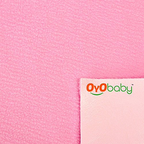 OYO BABY -100% Waterproof Mattress Protector/16 Cups Water Absorbency/Hypoallergenic/Anti-slip/Crib Sheets/Pads/Absorbent Sheet/Diaper changing pad cover/ mat (Large - ( 140cm X 100cm), Pink)